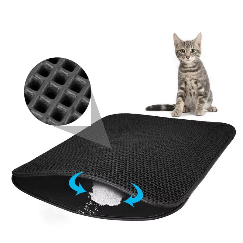 Cat Litter Mat Waterproof Double Layer Litter Cat Bed Pad Pet Litter Box Carpet Mat for Cats Mat Trapper House Cleaner Products